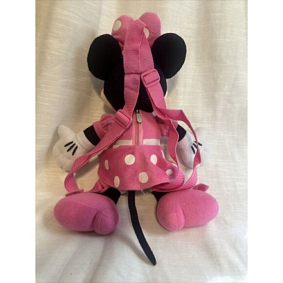 Minnie Mouse Pink 17” backpack Disney- Adorable! - Picture 6 of 8